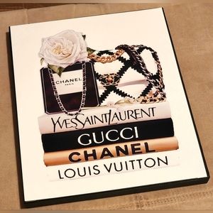 Designer inspired 8 1/2"x11" Framed Wall Art